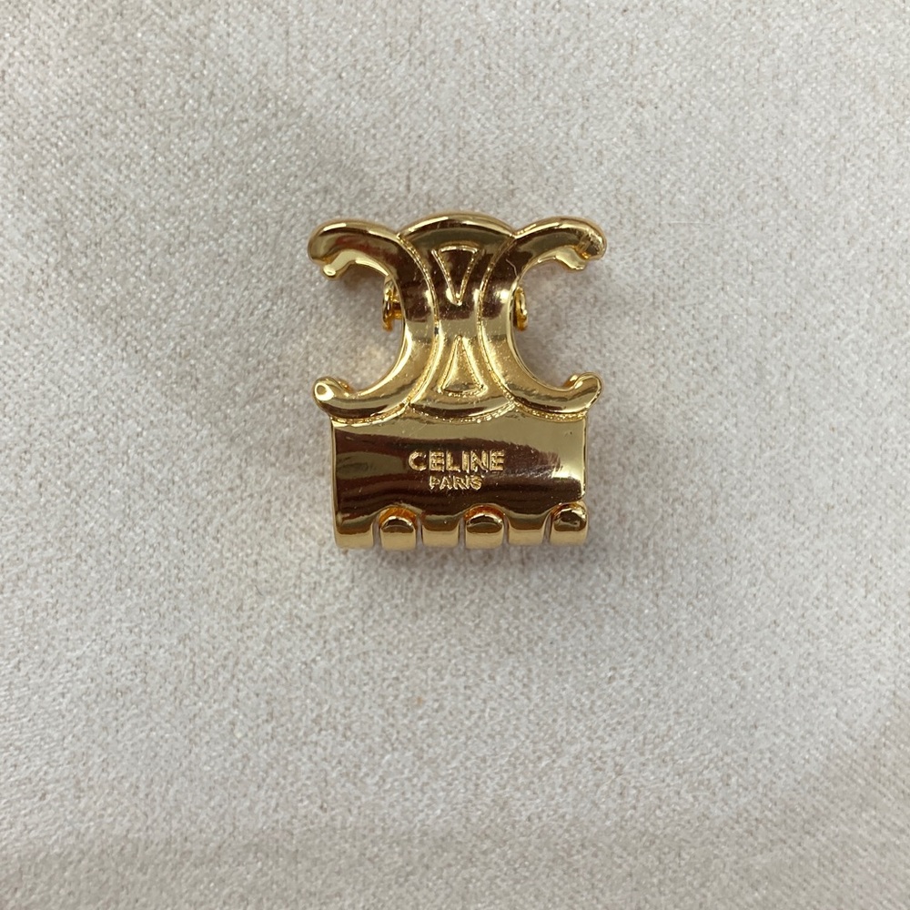 Celine Shiny Gold Hair Claw